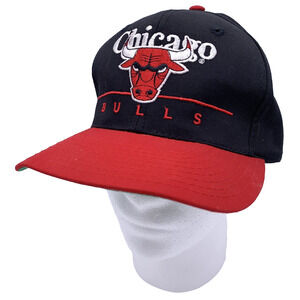 Vtg 1990's Twins Chicago Bulls Basketball Baseball Cap Hat Snapback Taiwan